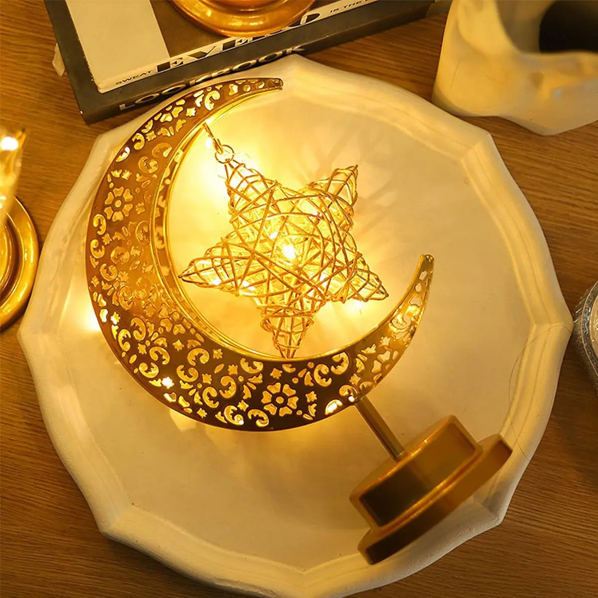 Ramadan 2025 Crescent Lamp