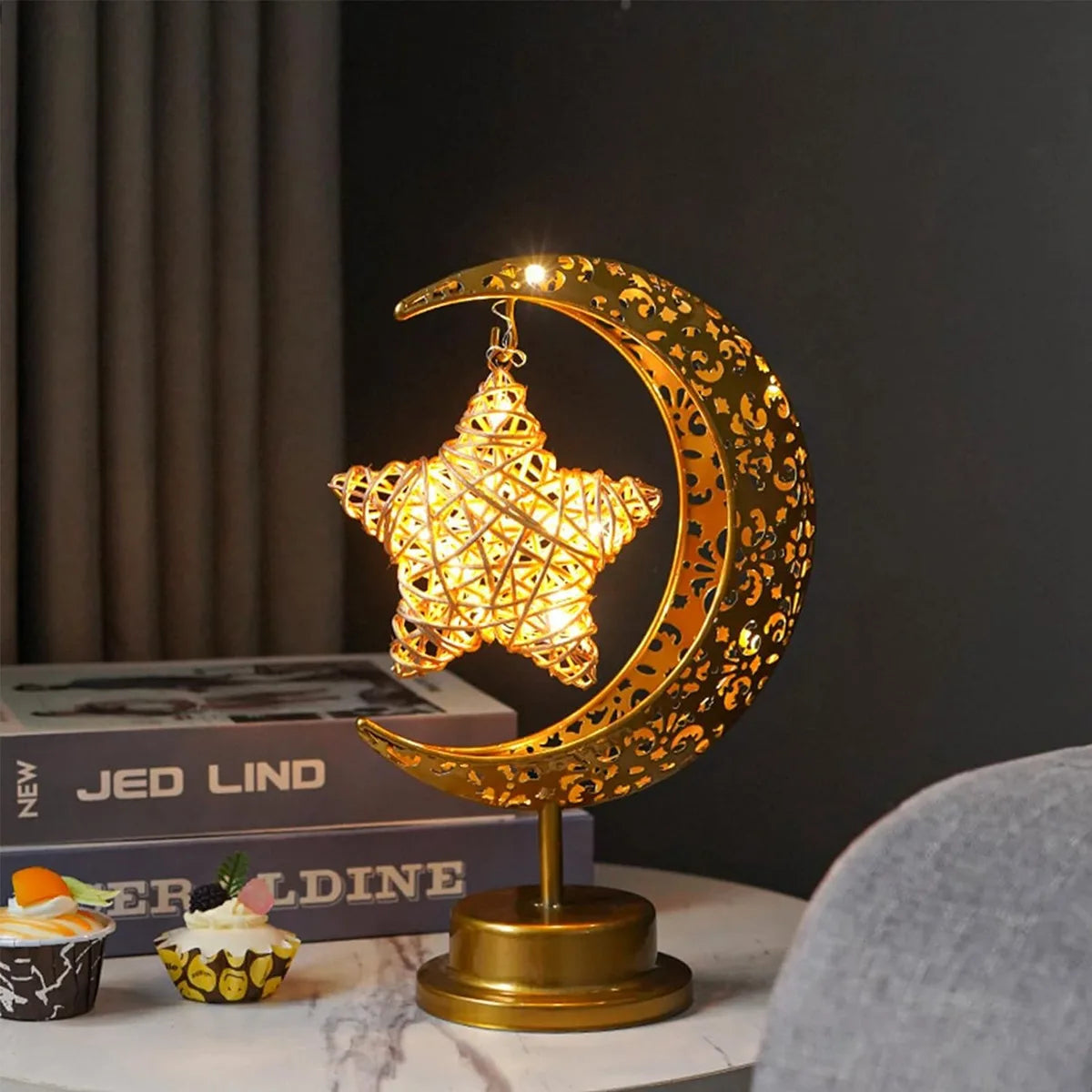 Ramadan 2025 Crescent Lamp