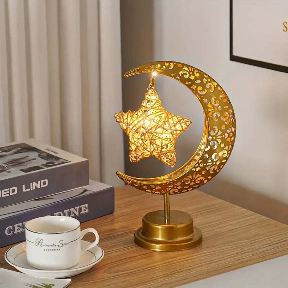 Ramadan 2025 Crescent Lamp