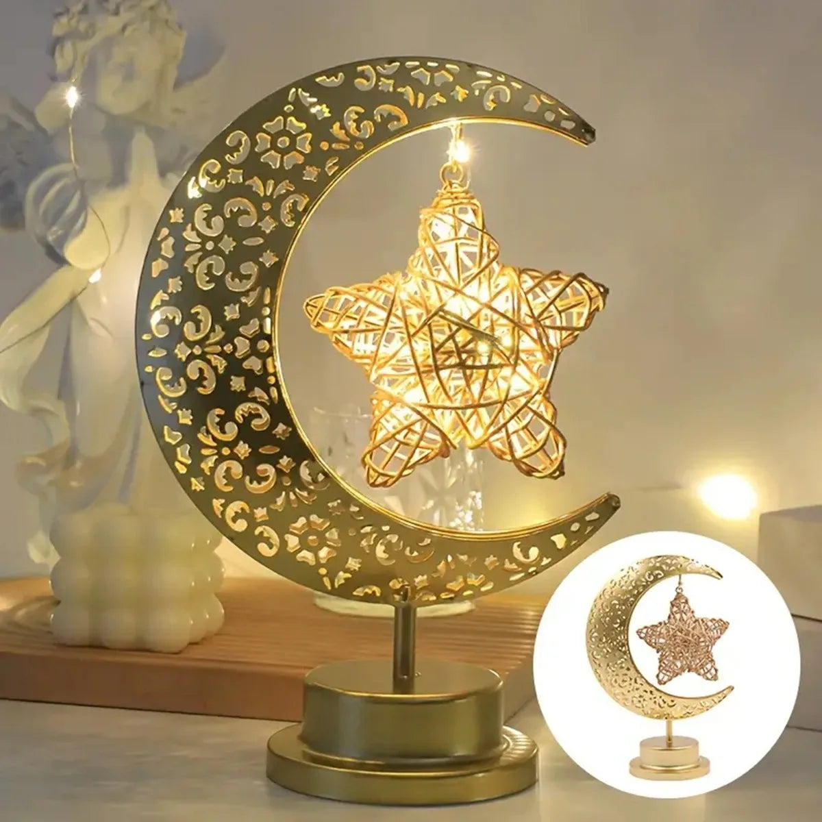 Ramadan 2025 Crescent Lamp